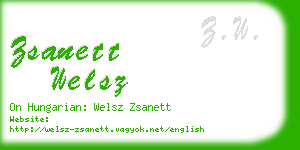 zsanett welsz business card